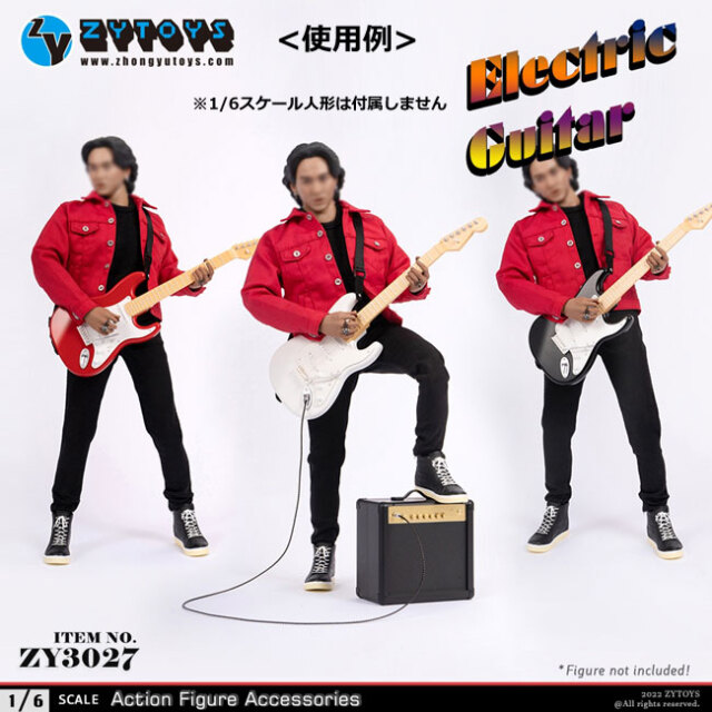 ZYTOYS】ZY3027 ABCD 1/6 Electric Guitar エレキギター＆アンプ