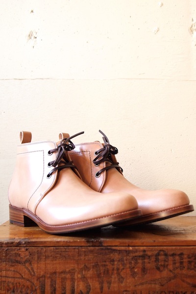 chausser (ショセ) C-7280 ナチュラルコードバンストレートチップ短靴