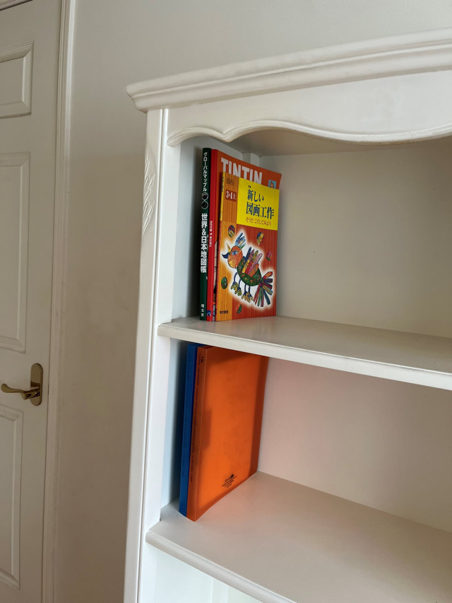 リリーホワイトリリージョン家具本棚ブックシェルフ北欧調白可愛い