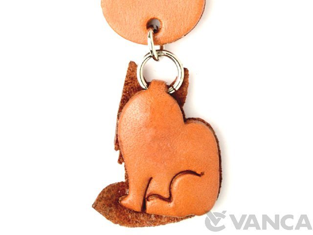 猫キーホルダー メインクーン:レザー本革 -VANCA（バンカクラフト