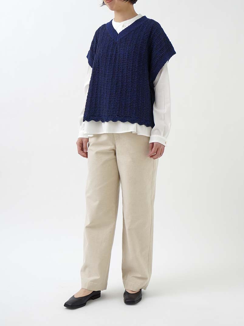 ラフィバックチノストレートパンツ