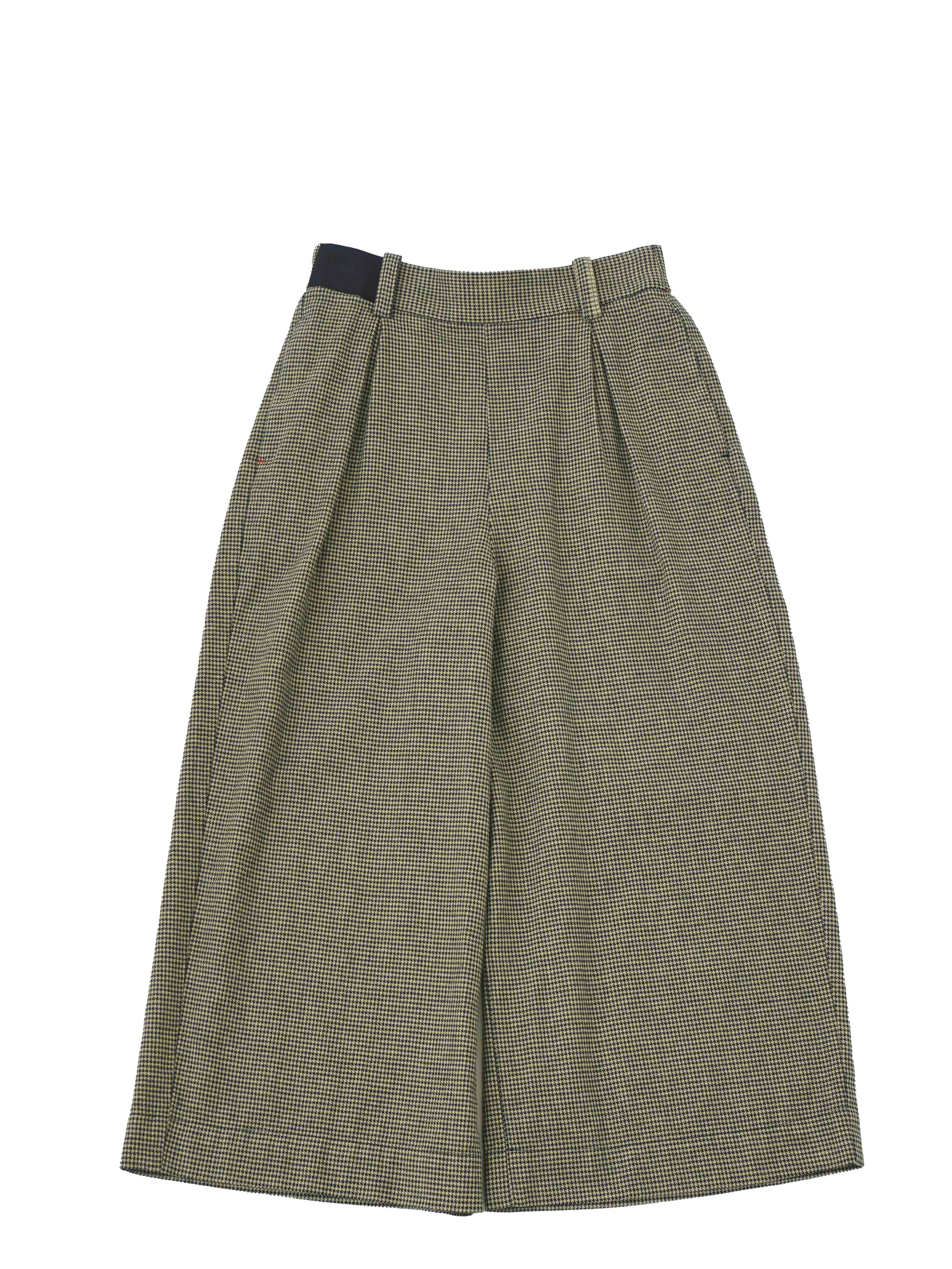 16／-インディゴ千鳥タックパンツ