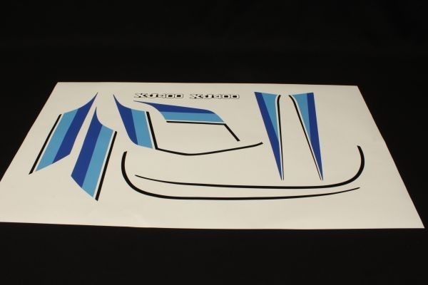 XJ400 純正タイプ ラインステッカー セット シルバーベース