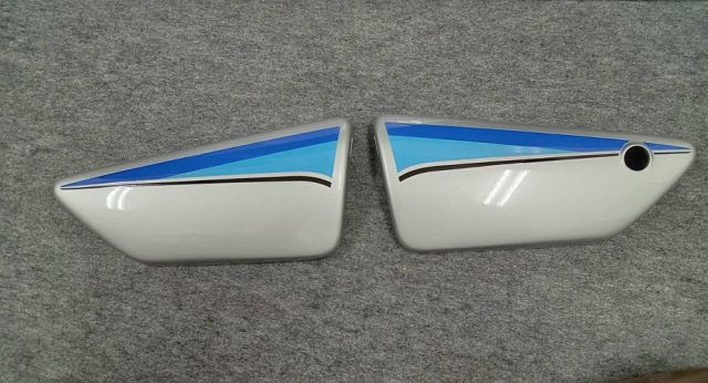 XJ400 純正タイプ ラインステッカー セット シルバーベース