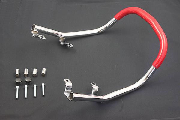 ゼファー400/X Z2タイプ ゴム巻き タンデムバー (レッド）