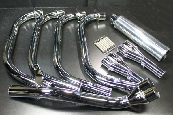 CBX400F エルサウンド4-2-1マフラーメッキ 8分割