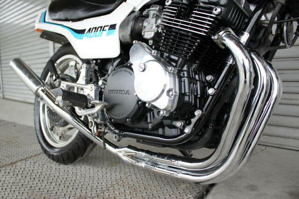 CBX400F エルサウンド4-2-1マフラーメッキ 8分割