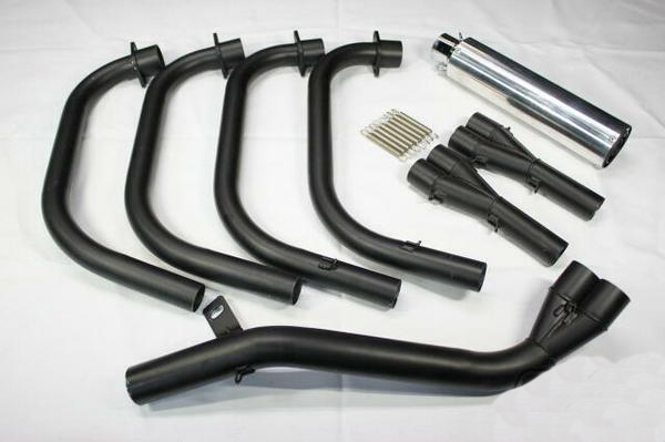 CBX400F エルサウンド4-2-1マフラーブラック 8分割