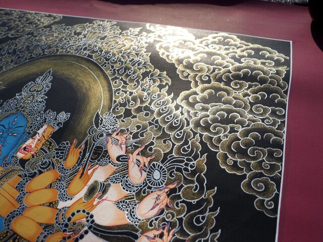 ◇現地より直送！職人による肉筆◇貴重な本物・曼荼羅（マンダラ