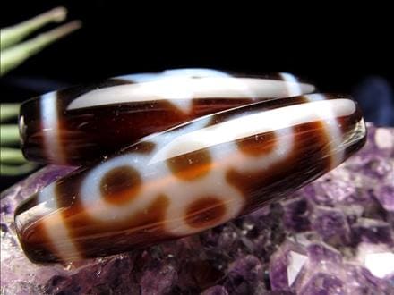 ◇A至純天珠◇閃電五眼天珠(せんでんごがんてんじゅ)◇サイズ：約37mm◇