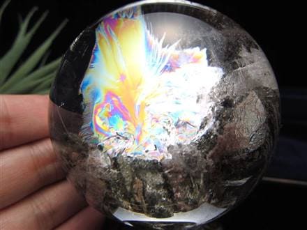 ☆最高級品質☆美麗！虹色龍庭園水晶丸玉☆まさに絶景！龍神ガーデン