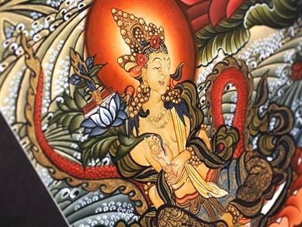 ◇現地より直送！職人による肉筆◇貴重な本物・曼荼羅（マンダラ