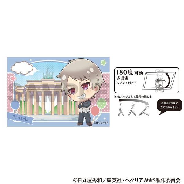 ヘタリア World☆Stars アート缶バッジ プロイセン ちまにわ