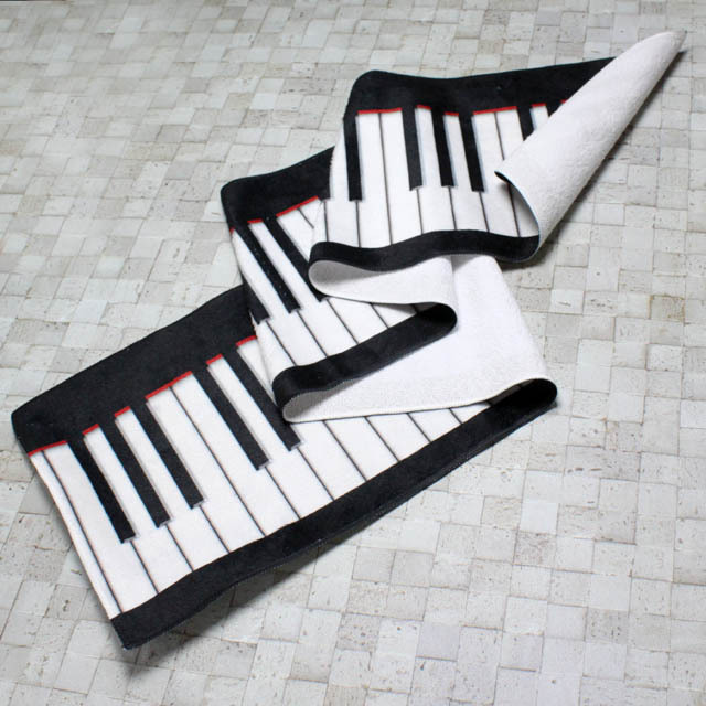 ピアノ鍵盤 マフラータオル 375251 音楽雑貨・アクセサリー専門店