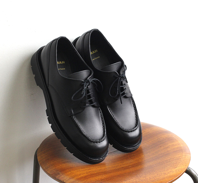 KLEMAN クレマン FRODAN Uチップシューズ BLACK