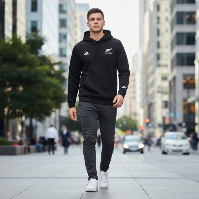 オールブラックス x MARVEL フーディー