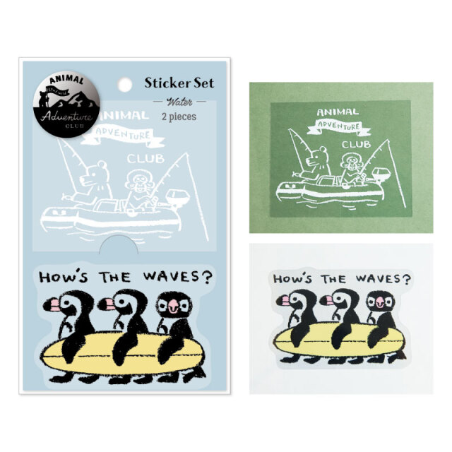 AAS-02：アニマルアドベンチャークラブ ステッカー（2枚入