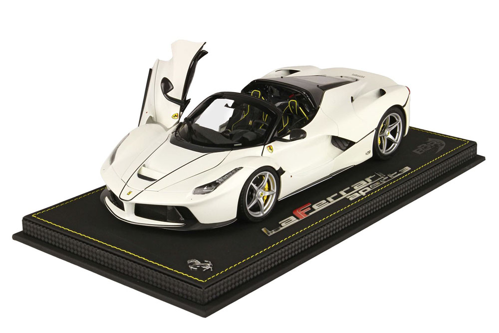BBR 182233DIE 1/18 La Ferrari Aperta Bianco Awus Limited 36pcs