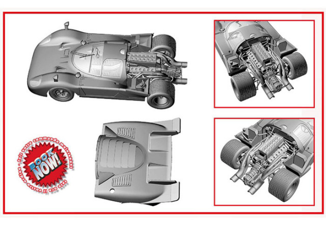 TAMEO kit MTG003 Ferrari 512S Sebring 12H 1970 Winner I.Giunti / N