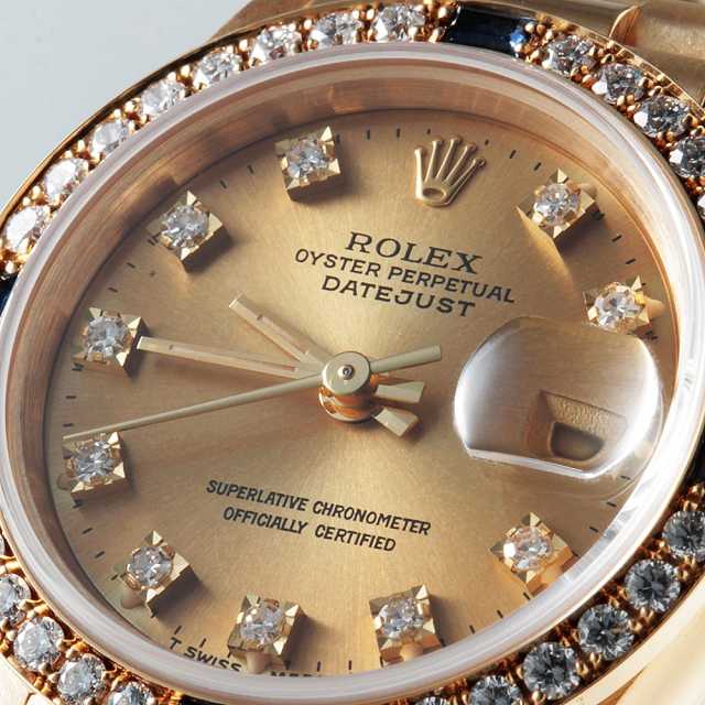 69088G シャンパン ROLEX（ロレックス）デイトジャスト ベゼルダイヤ