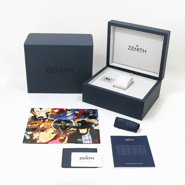 95.L384-2.400/27.M384 ブラック×グレー ZENITH（ゼニス）クロノ