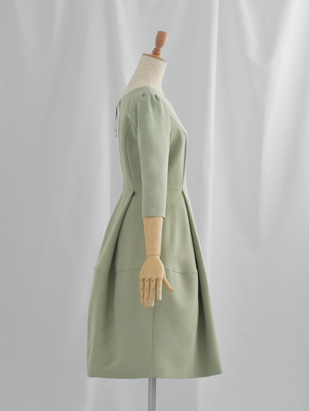 キレイ ワンピ キャサリン】お色展開：グリーン,ホワイト,ピンク