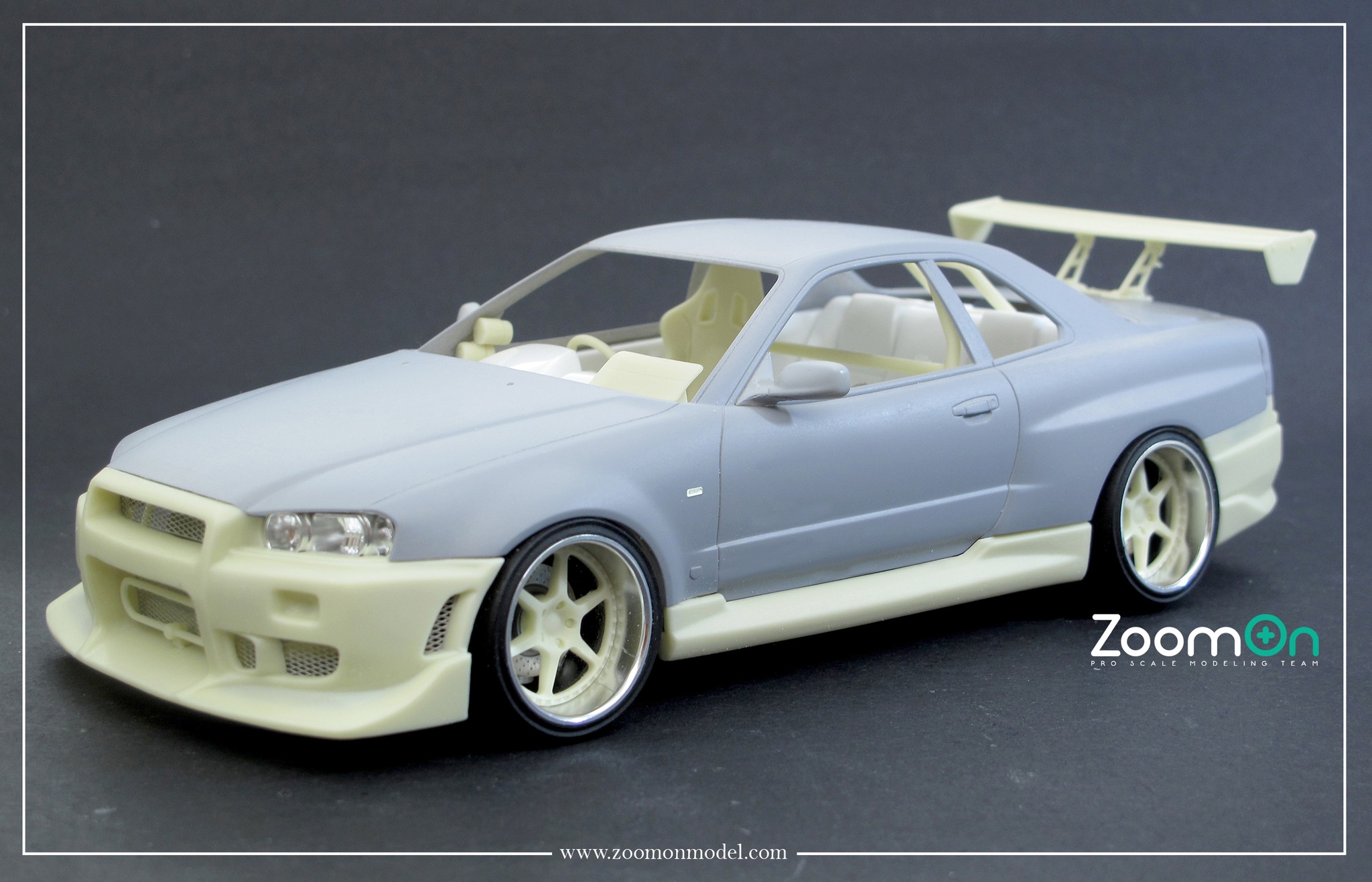 ZoomOn 1/24 トランスキット ニッサン スカイライン GT-R R34 ワイルド