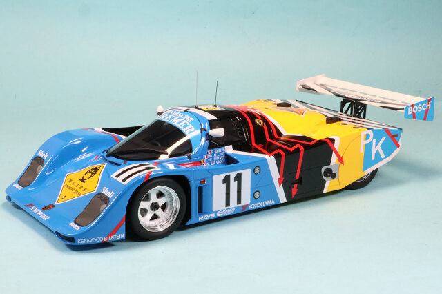 トップスピード 1/18 ポルシェ 962 CK6 ルマン 1990 No.11 クレマー