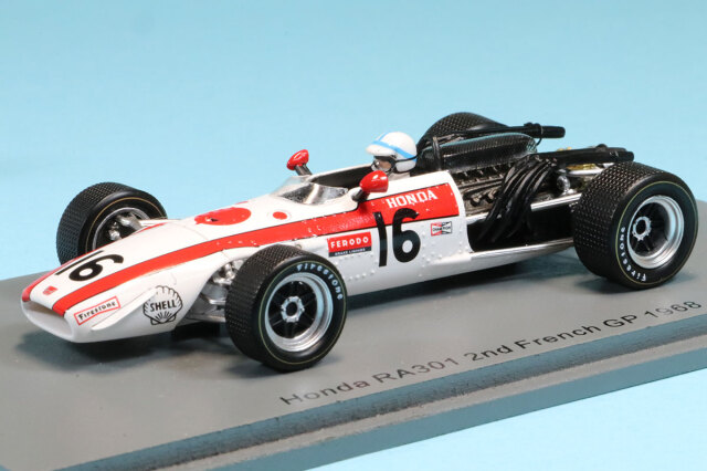 スパーク 1/43 ホンダ RA301 フランスGP 1968 J.サーティス 2nd. S6224