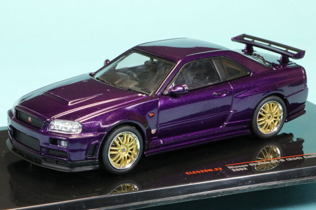 イクソ 1/43 ニッサン スカイライン GT-R R34 2002 メタリックパープル