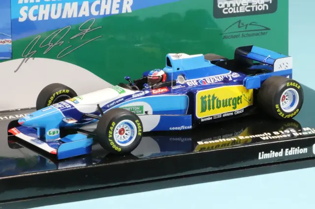 ミニチャンプス 1/43 ベネトン B195 ルノー モナコGP 1995 Winner M