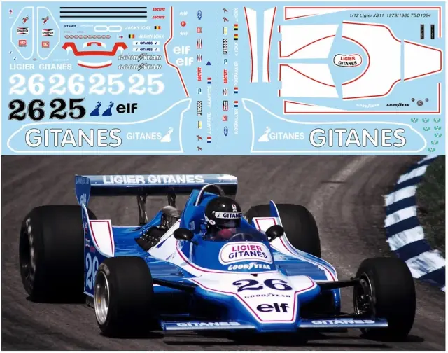 TBデカール 1/12 リジェ JS11 1979 1980 フルデカール TBD1024