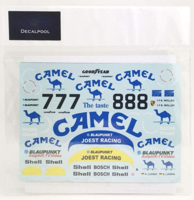 DecalPool 1/24 ポルシェ 962C キャメル キャラミ 500km 1987 No.7/8