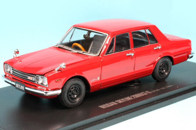 京商 1/43 ニッサン スカイライン 2000 GT-R KPGC10 2ドア 1971 レッド