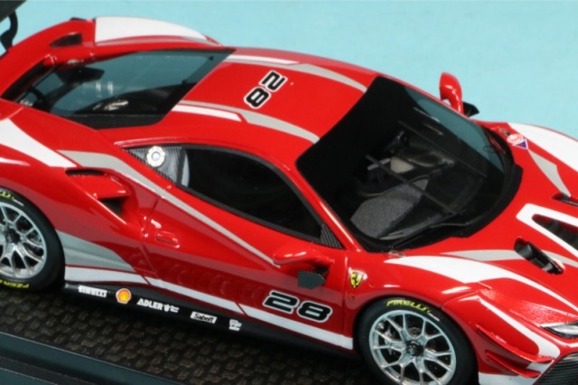 BBRC237 - BBR 1/43 フェラーリ 488 チャレンジ 2020 レッド BBRC237