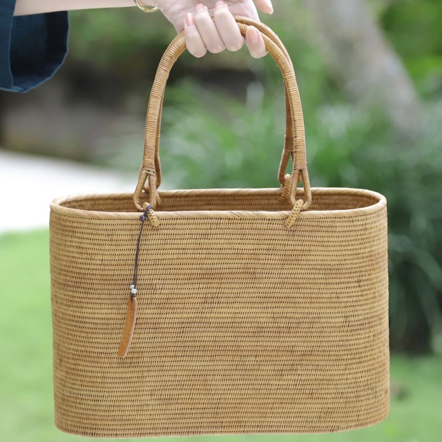 楕円スーパー 深型 Mサイズ (SAB032) +オリジナルの着脱式巾着付き