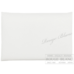 エルメス カルヴィ カードケース 名刺入れ ホワイト 白 エバーカラー