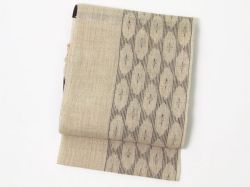 重要無形文化財 越後上布 青苧100％≪麻匠 小河正義 作 手織り夏物八寸