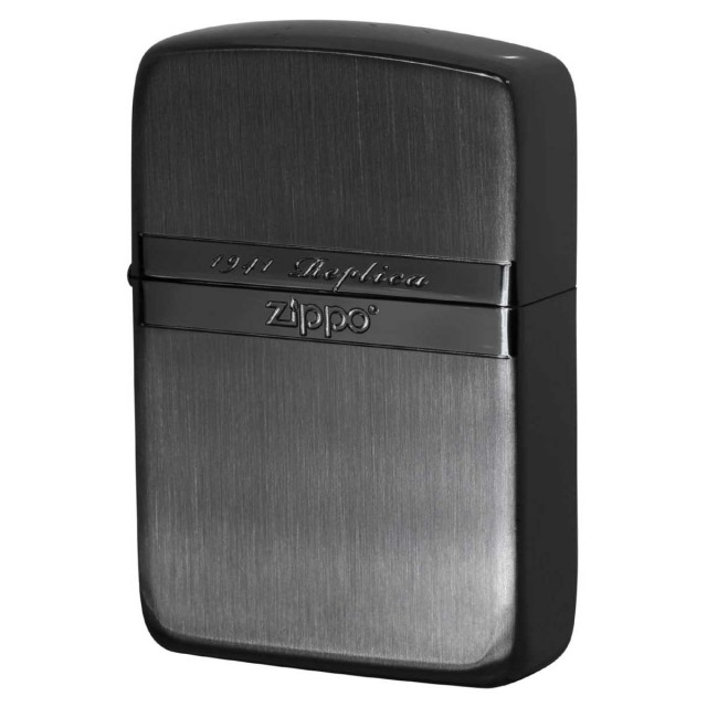 Zippo ジッポー 1941レプリカ ミラーライン ブラックニッケル サテーナ