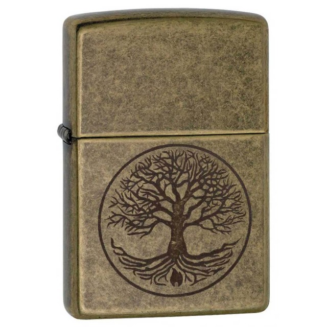 Zippo ジッポー 聖書 生命の樹 Tree of Life Antique Brass