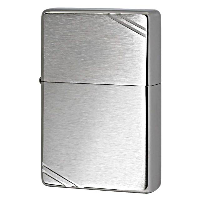 Zippo ジッポー 無地 シルバー つや消し ブラッシュドクローム Brushed
