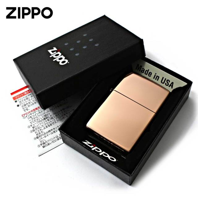 Zippo ジッポー 無地 ローズゴールド 鏡面 ポリッシュ High Polish