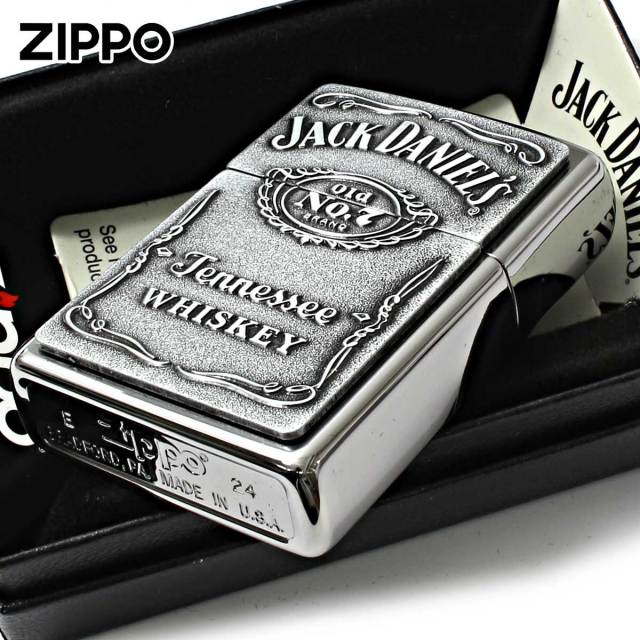 Zippo ジッポー ジャックダニエル 酒 ロゴ Jack Daniel's Label Pewter