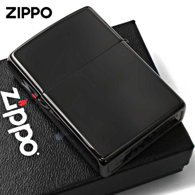 Zippo ジッポー 無地 漆黒 ブラックエボニー High Polish Black Ebony