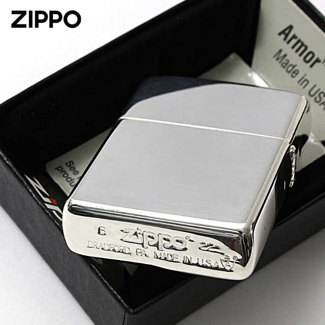 Zippo ジッポー アーマー 銀メッキ 10ミクロン ミラー 鏡面 ポリッシュ