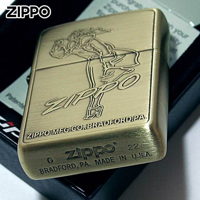Zippo ジッポー ウインディ ガール レトロ ブラス Windy RETRO MOTIF