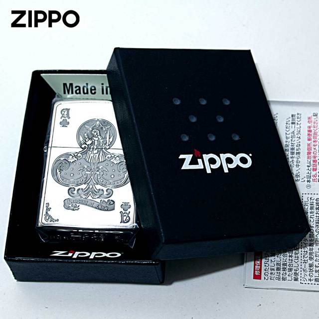 Zippo ジッポー デビル トランプ クローバー シルバー Devil Trump