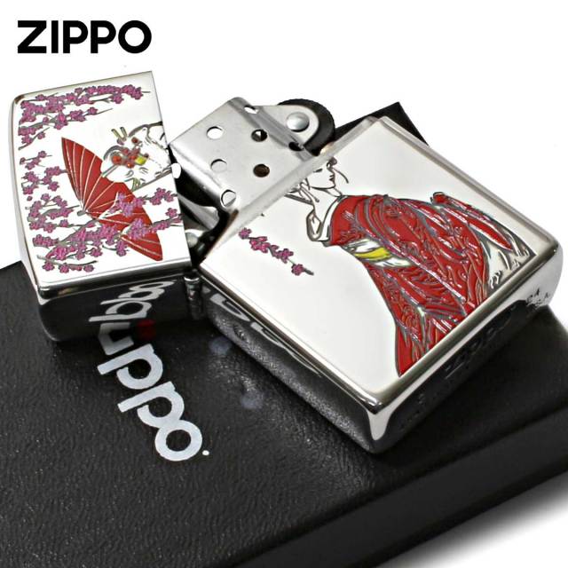 Zippo ジッポー 芸者 GEISHA 和柄 紅色 1201S899｜Zippo専門店
