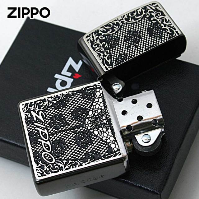Zippo ジッポー ランジェリー セクシー 蝶々 バタフライ 両面加工 ネオ