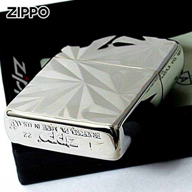 Zippo ジッポー アーマー シャイニーカット ダイアノシルバー 両面加工
